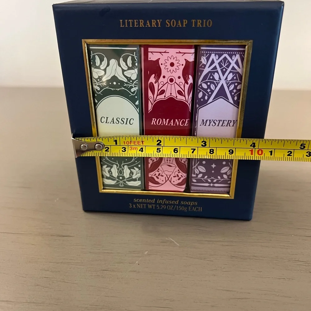 The Pretty Goods Literary Soaps Trio Classic Romantic Mystery  Scented Infused